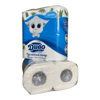 Туалетная бумага целлюлозная “ДИВО АРОМА” Белый с ароматом Алоэ Вера (Упаковка 4 шт) 51331 Київський картонно-паперовий комбінат