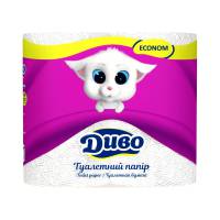 Папір туалетний «ДИВО Економ» (Упаковка 4 шт) 51295 Київський картонно-паперовий комбінат