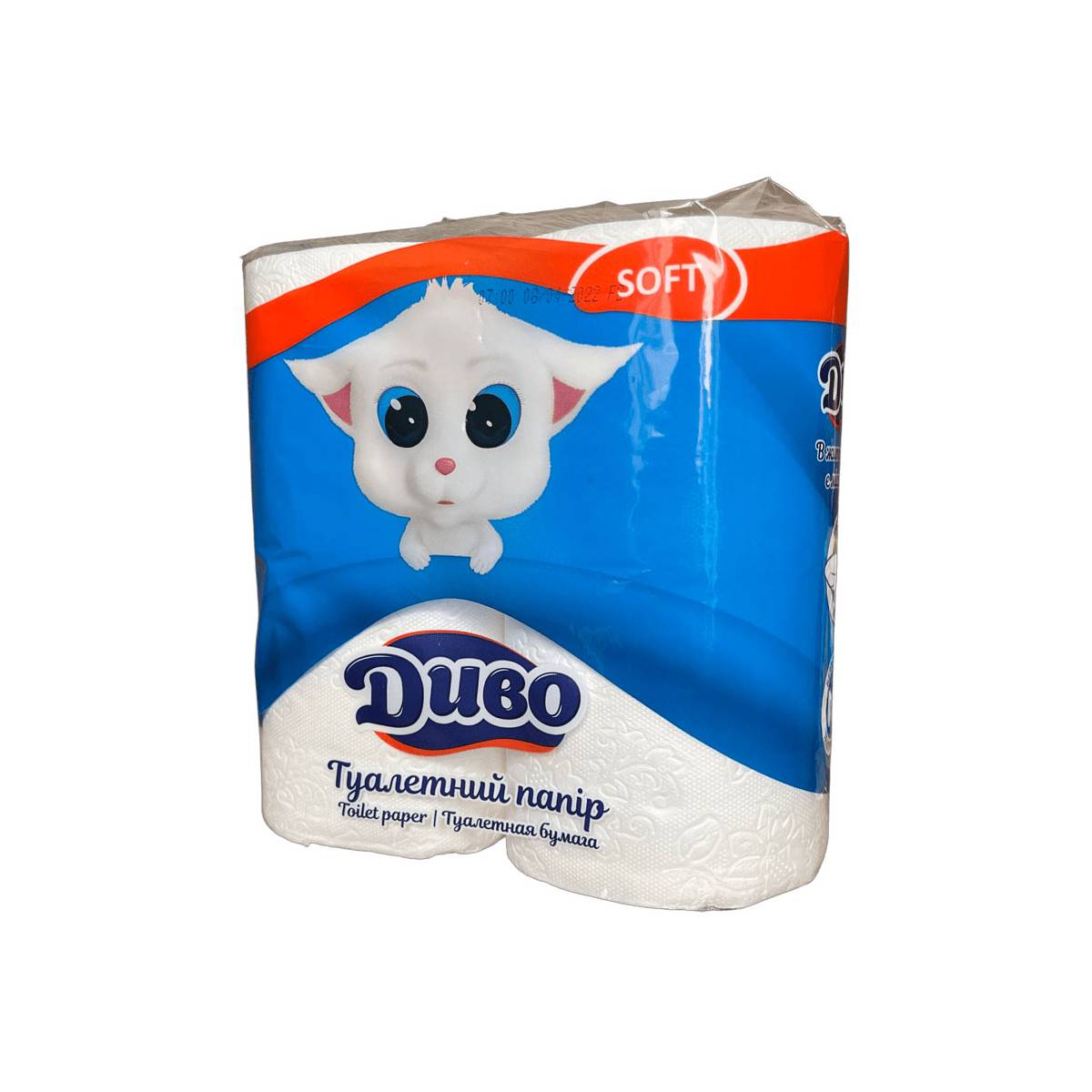 Папір туалетний «ДИВО Софт» (Упаковка 4 шт) 51356 Київський картонно-паперовий комбінат