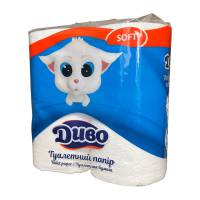 Туалетная бумага «ДИВО Софт» (Упаковка 4 шт) 51356 Київський картонно-паперовий комбінат Туалетная бумага «ДИВО Софт» (Упаковка 4 шт) 51356 Київський картонно-паперовий комбінат
