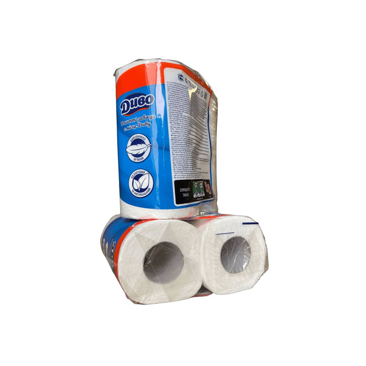 Папір туалетний «ДИВО Софт» (Упаковка 4 шт) 51356 Київський картонно-паперовий комбінат