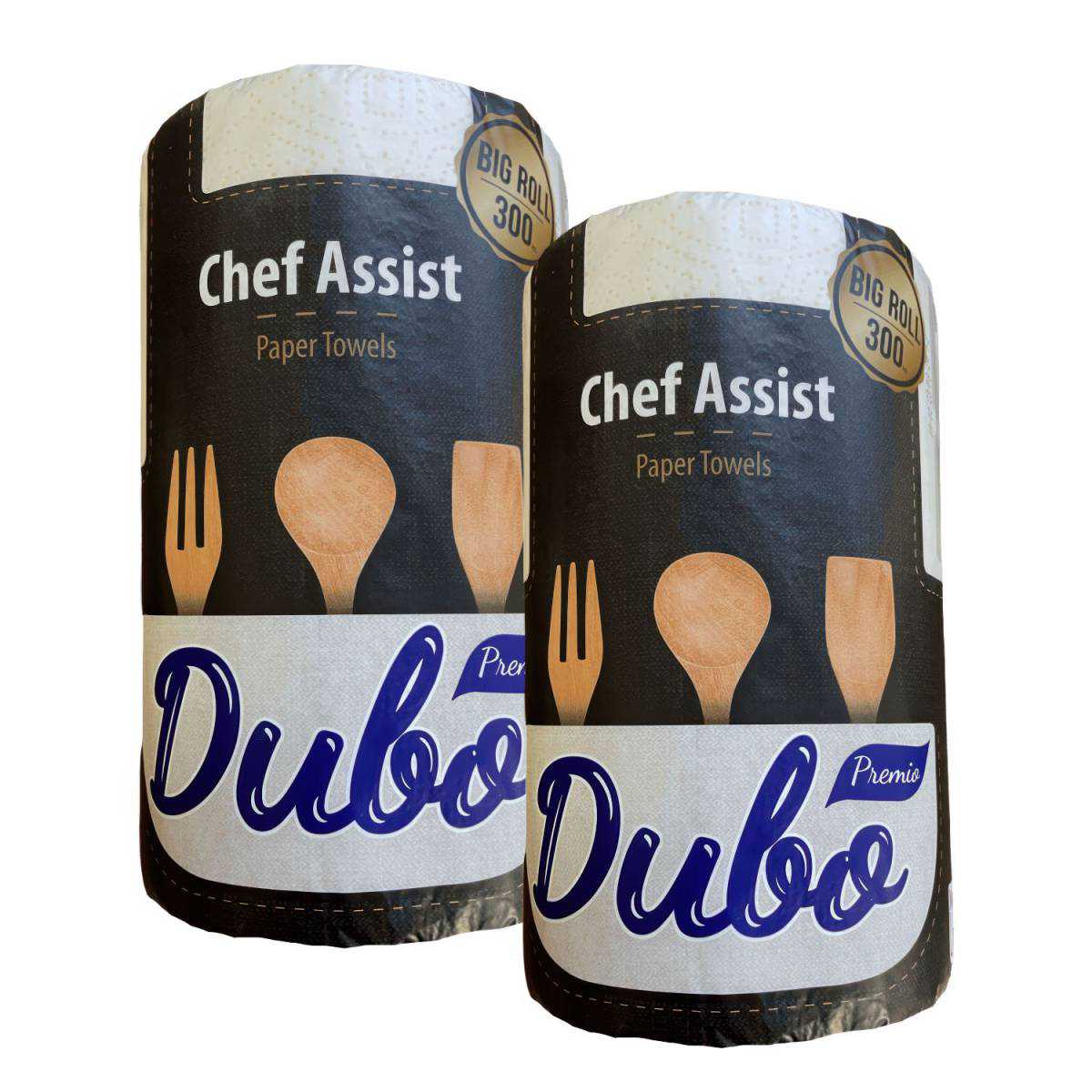 Рушник целюлозний на гільзі “Диво Premio” Chef Assist, 300 відривів (Упаковка 1 шт) 51329 Київський картонно-паперовий комбінат