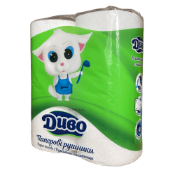 Рушник на гільзі «ДИВО», 50 відривів (Упаковка 2 шт) 51388 Київський картонно-паперовий комбінат 2