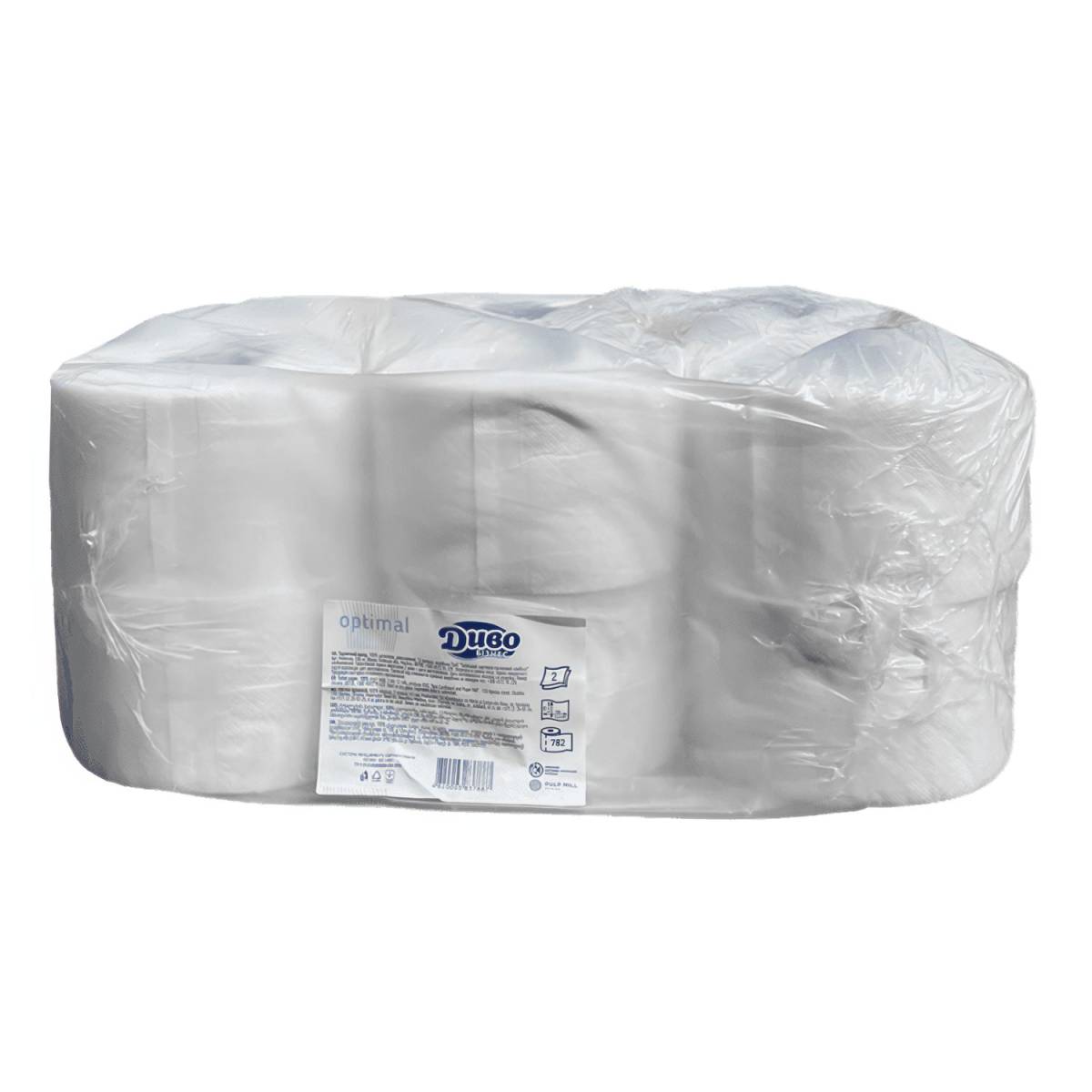 Папір туалетний “ДИВО” Бізнес Optimal Джамбо 90м (Упаковка 12 шт) 51310 Київський картонно-паперовий комбінат