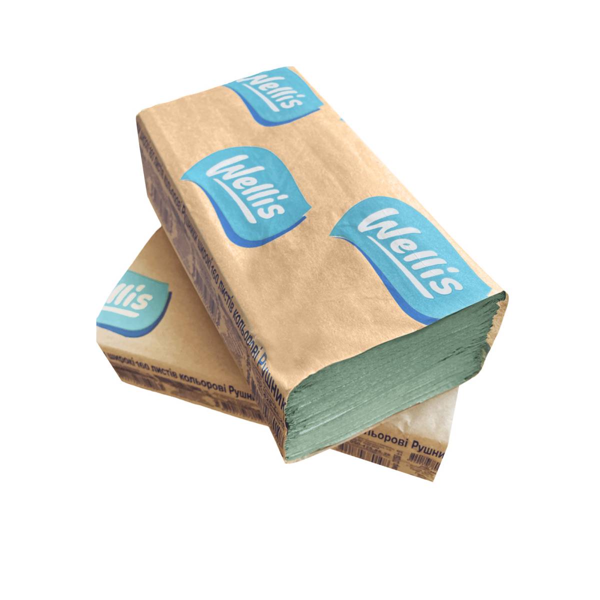 Полотенца листовые "WELLiS" цветные, лист 230х250 (25 упаковок) 49077 АМЕТИСТ