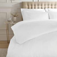 Пододеяло Hotel Lux 205х215 белое в полоску