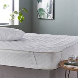 Наматрасник стеганый Hotel Lux 200x200 с резинками по углам HL-MP200200 HSG