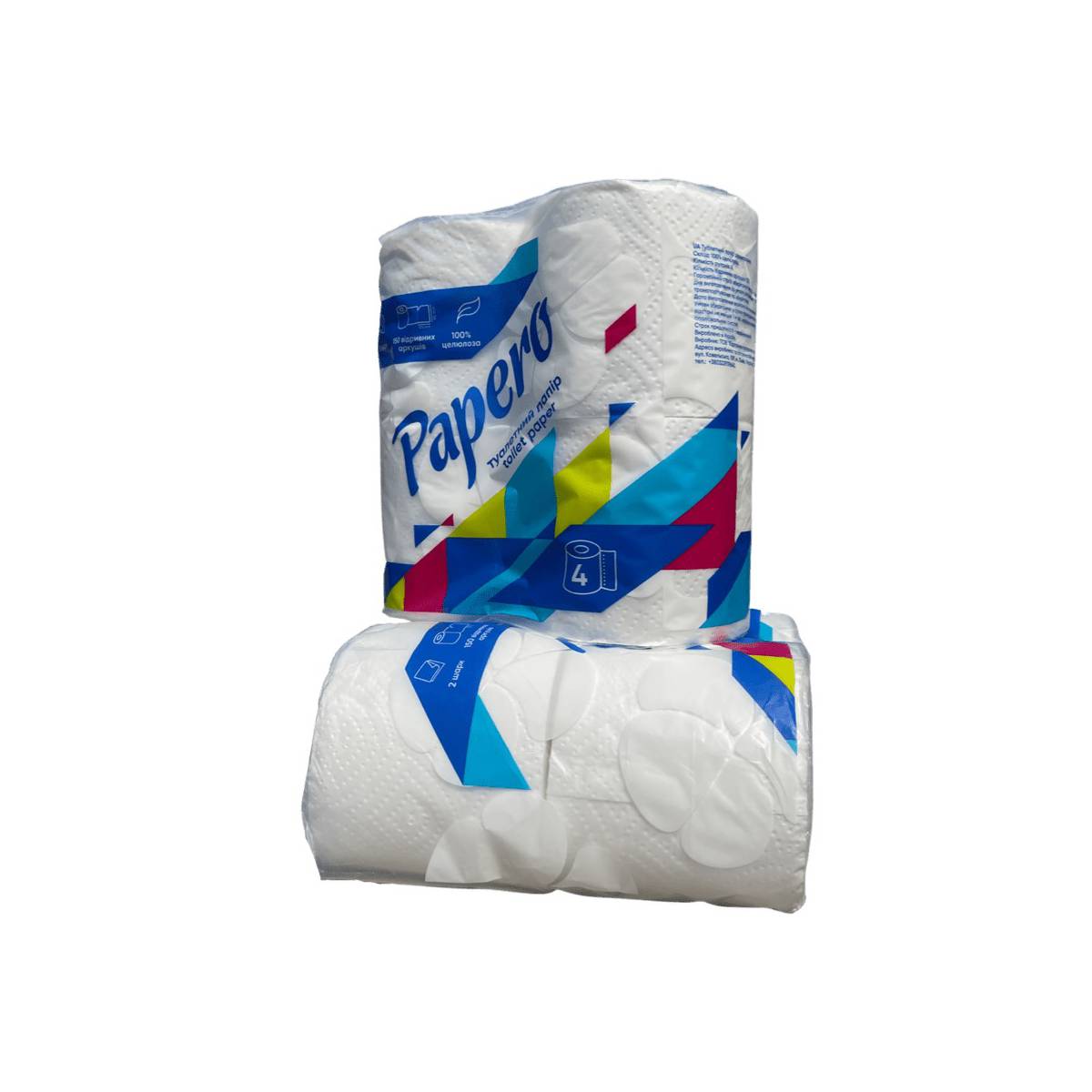 Туалетний папір “Papero” ТР055 (упаковка 4 шт.) 50466 ТОВ «Картонно-паперова компанія»