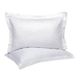 Наволочка Hotel Lux 50х70 белая в полоску с ушками HL-PC5878 HSG 2