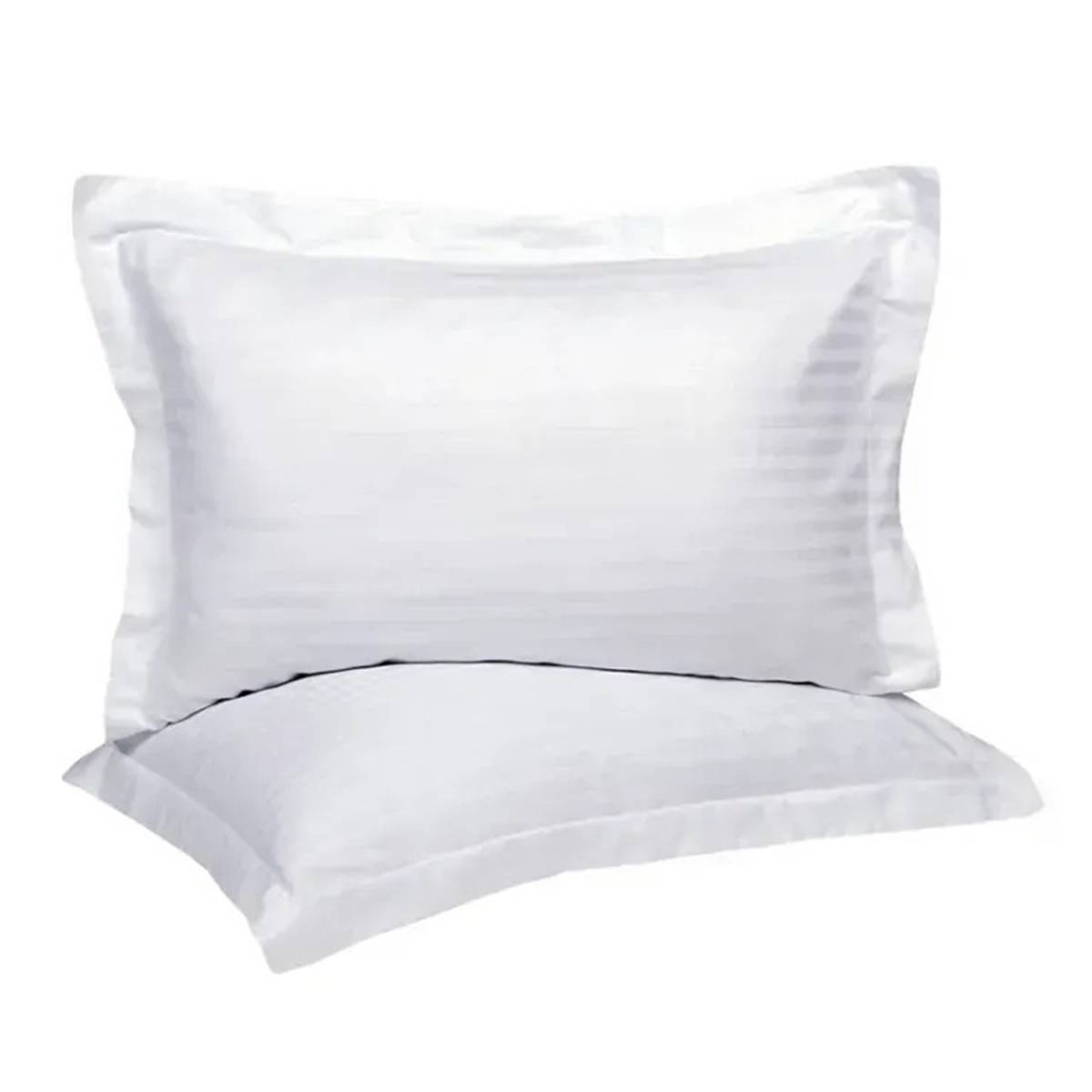 Наволочка Hotel Lux 50х70 белая в полоску с ушками HL-PC5878 HSG