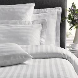 Наволочка Hotel Lux 50х70 белая в полоску с ушками HL-PC5878 HSG