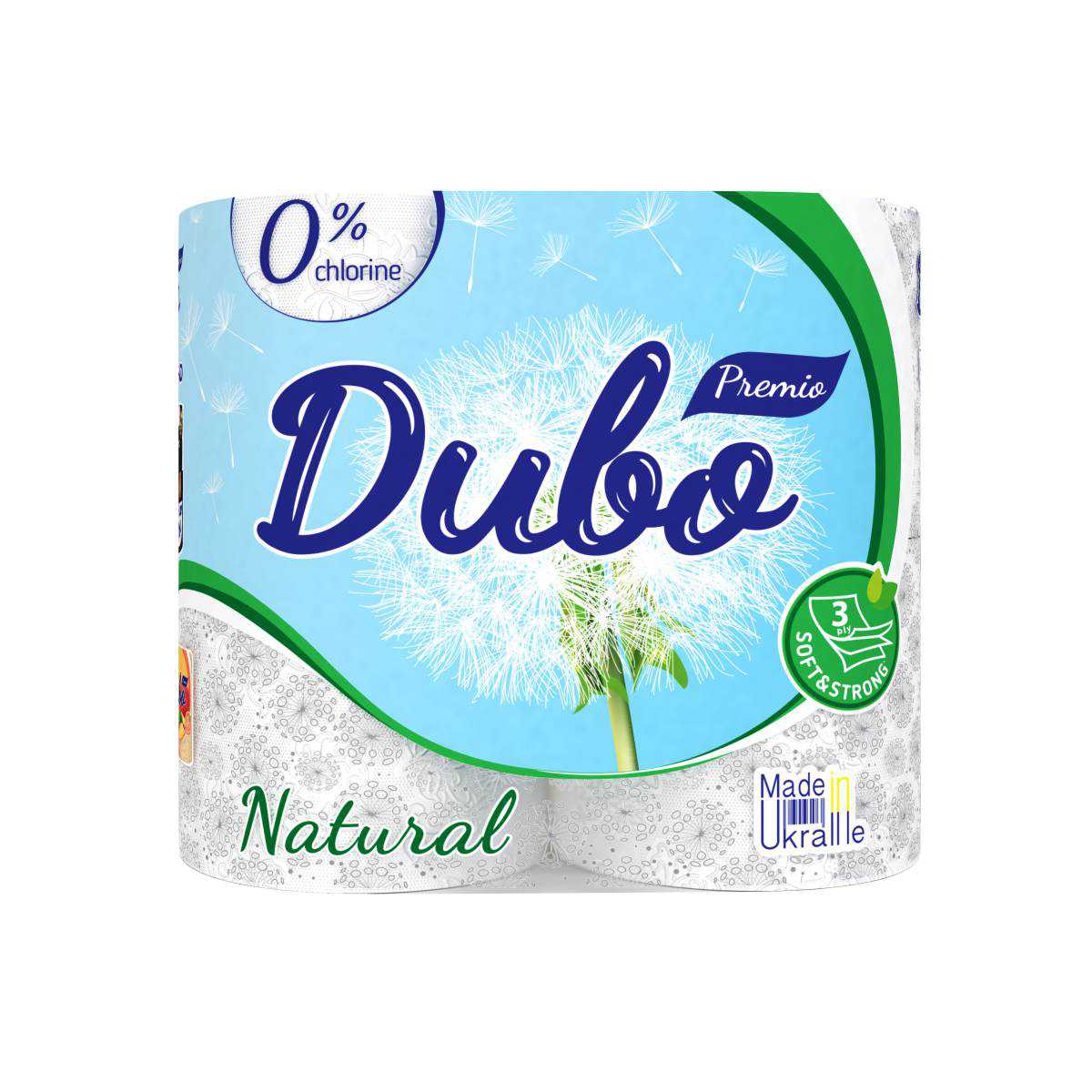 Туалетний папір целюлозний на гільзі “Диво Premio” Natural (Упаковка 4 шт) 51515 ТОВ «Картонно-паперова компанія»