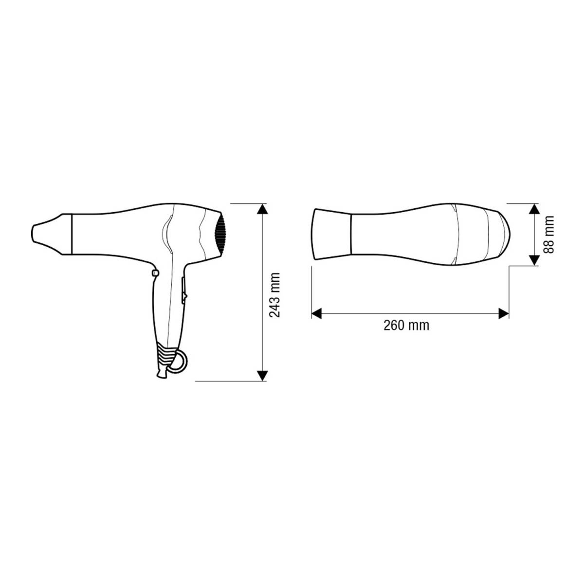 Фен Valera EXCEL 1875 PUSH WHITE 561.22 Valera