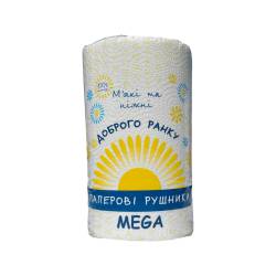 Рушник целюлозний рулонний “Доброго Ранку” Мега (Упаковка 12 рулонів) 49829 АМЕТИСТ