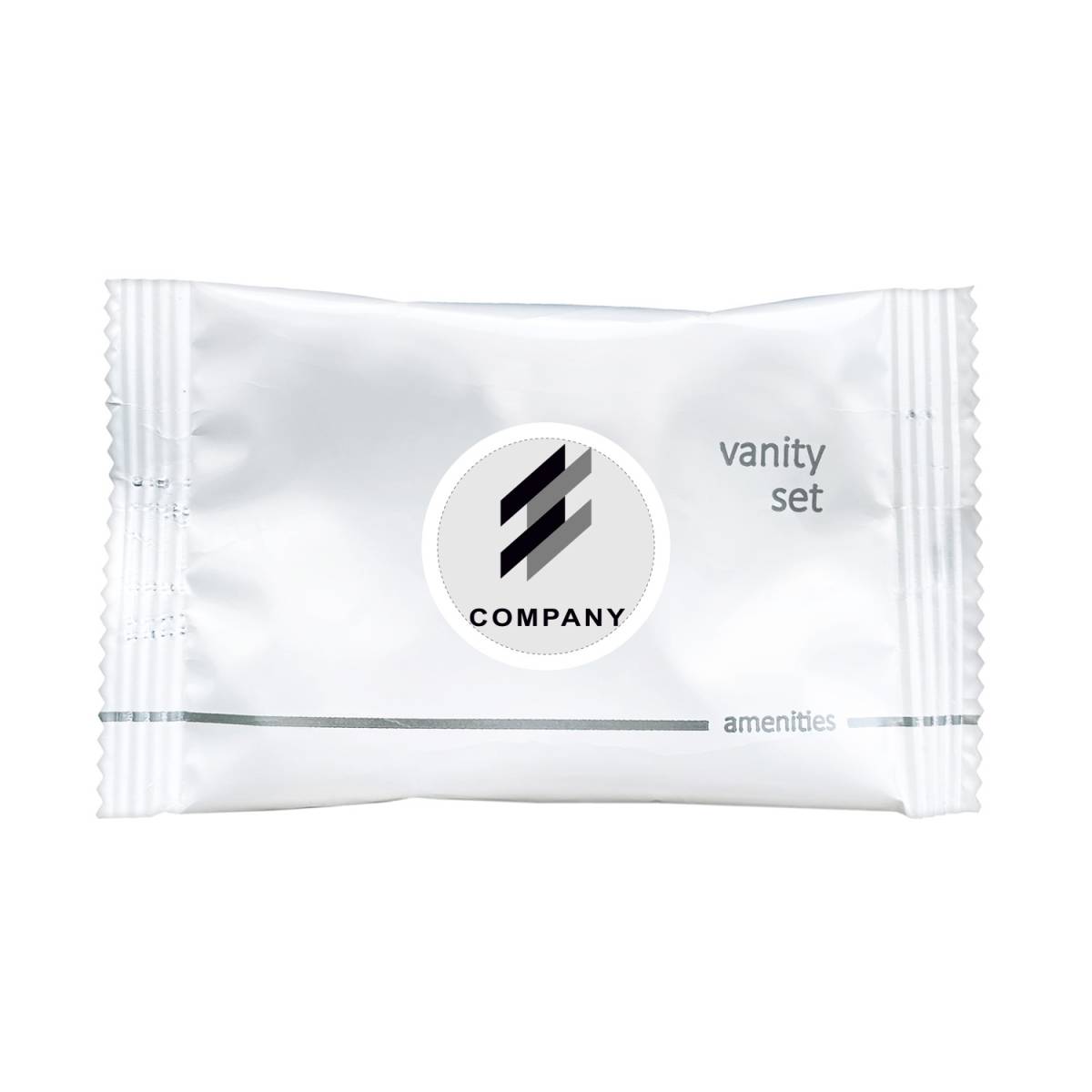 Косметический набор VK4/2 Flow Pack с логотипом на круглом стикере FP-VK4/2LP