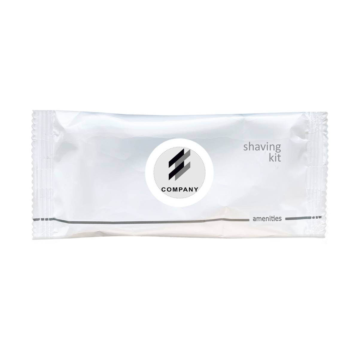 Набор для бритья Flow Pack с логотипом на круглом стикере