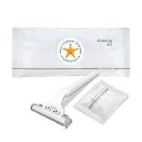 Набор для бритья Flow Pack с логотипом на круглом стикере FP-SK2/SLP