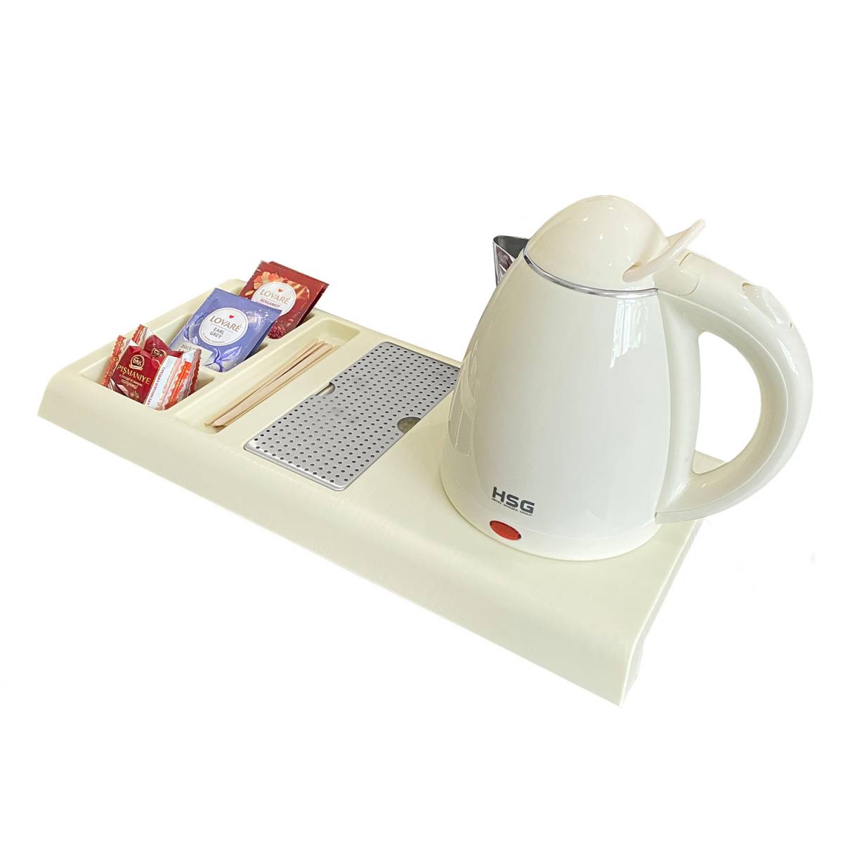Чайная станция, набор G-H0880S Ivory (0,8 л) для гостиниц G-H0880S Ivory HSG
