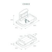 Настенный пеленальный столик с усиленными бортами Rixo Maggio CS903 CS903 Rixo Настенный пеленальный столик с усиленными бортами Rixo Maggio CS903 CS903 Rixo