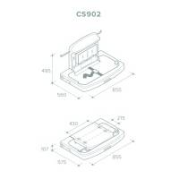Настінний сповивальний столик Rixo Maggio CS902 CS902 Rixo