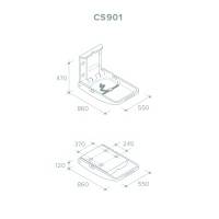 Настенный пеленальный столик Rixo Maggio CS901 CS901 Rixo