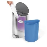 Урна з педаллю напівкругла 6л FPP