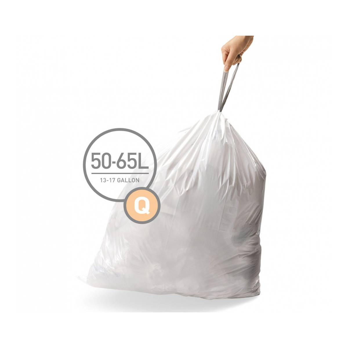 Мешки для мусора плотные с завязками 50-65л SIMPLEHUMAN