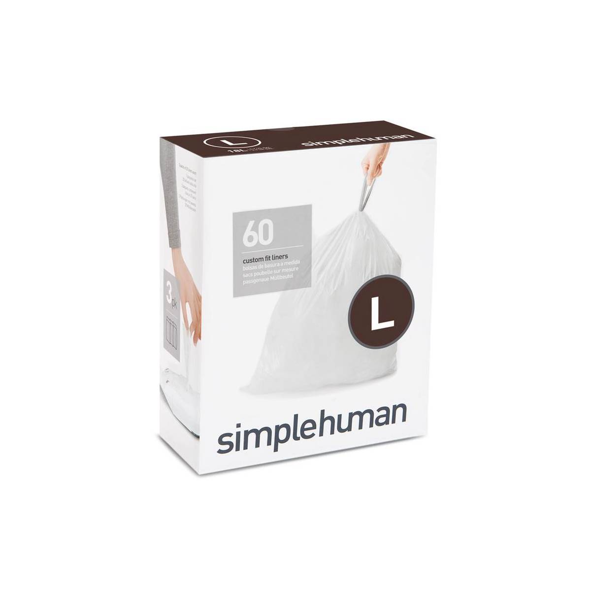 Мешки для мусора плотные с завязками 16-18л SIMPLEHUMAN