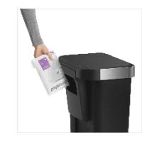 Мешки для мусора плотные с завязками 45л SIMPLEHUMAN