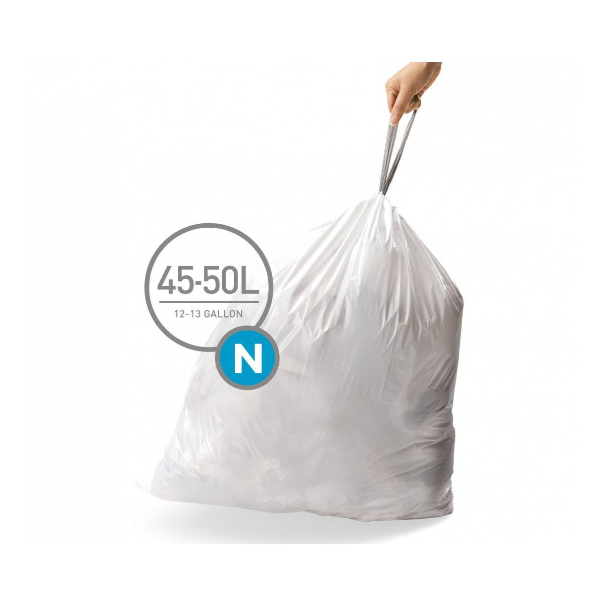 Мешки для мусора плотные с завязками 45-50л SIMPLEHUMAN
