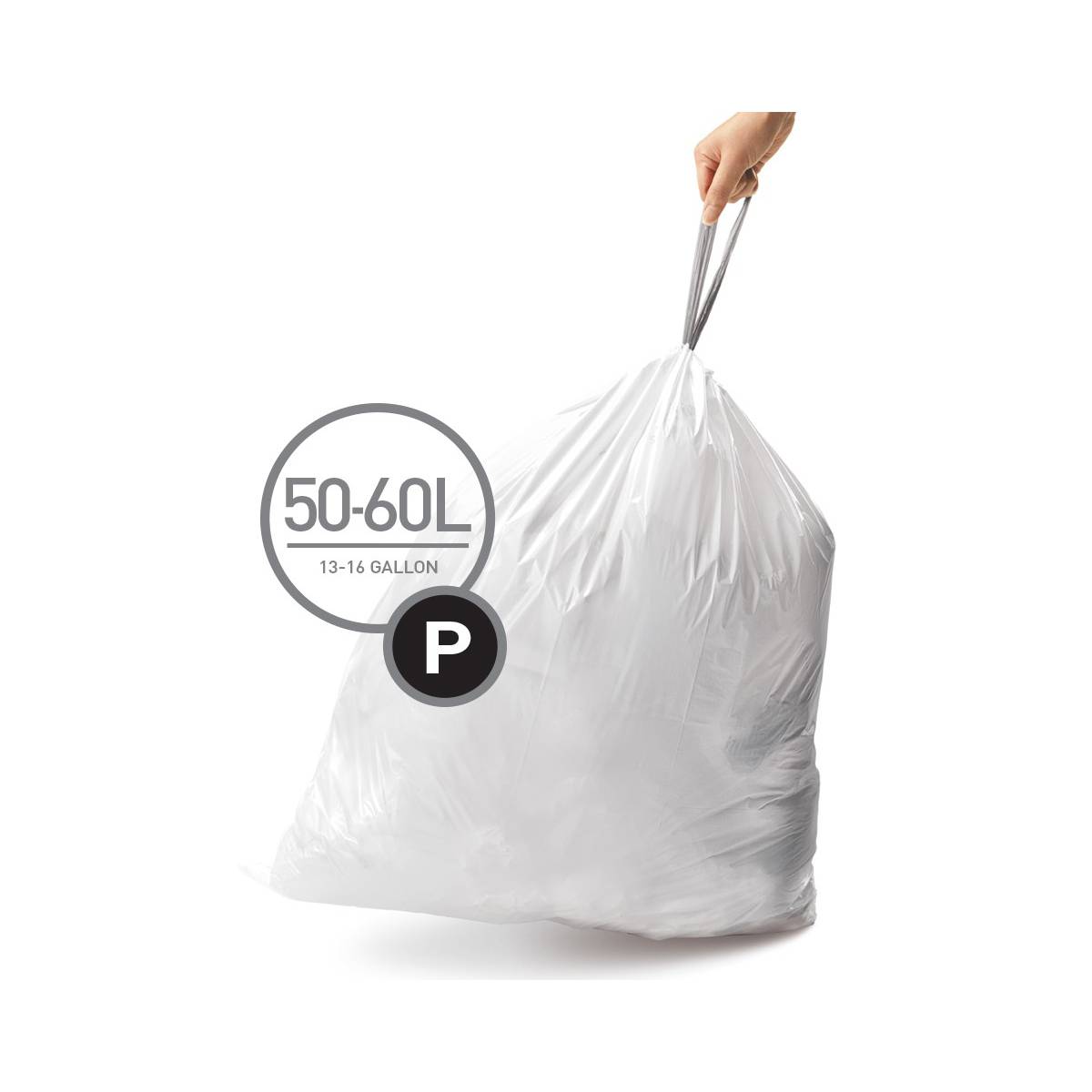 Мешки для мусора плотные с завязками 50-60л SIMPLEHUMAN