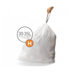 Мішки для сміття щільні із зав'язками 30-35л SIMPLEHUMAN CW0168 Simplehuman