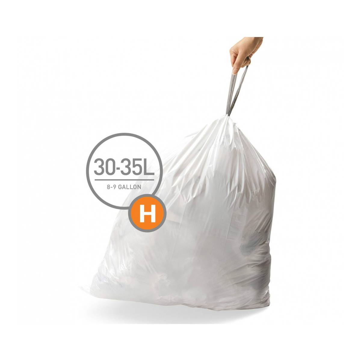 Мішки для сміття щільні із зав'язками 30-35л SIMPLEHUMAN CW0168 Simplehuman