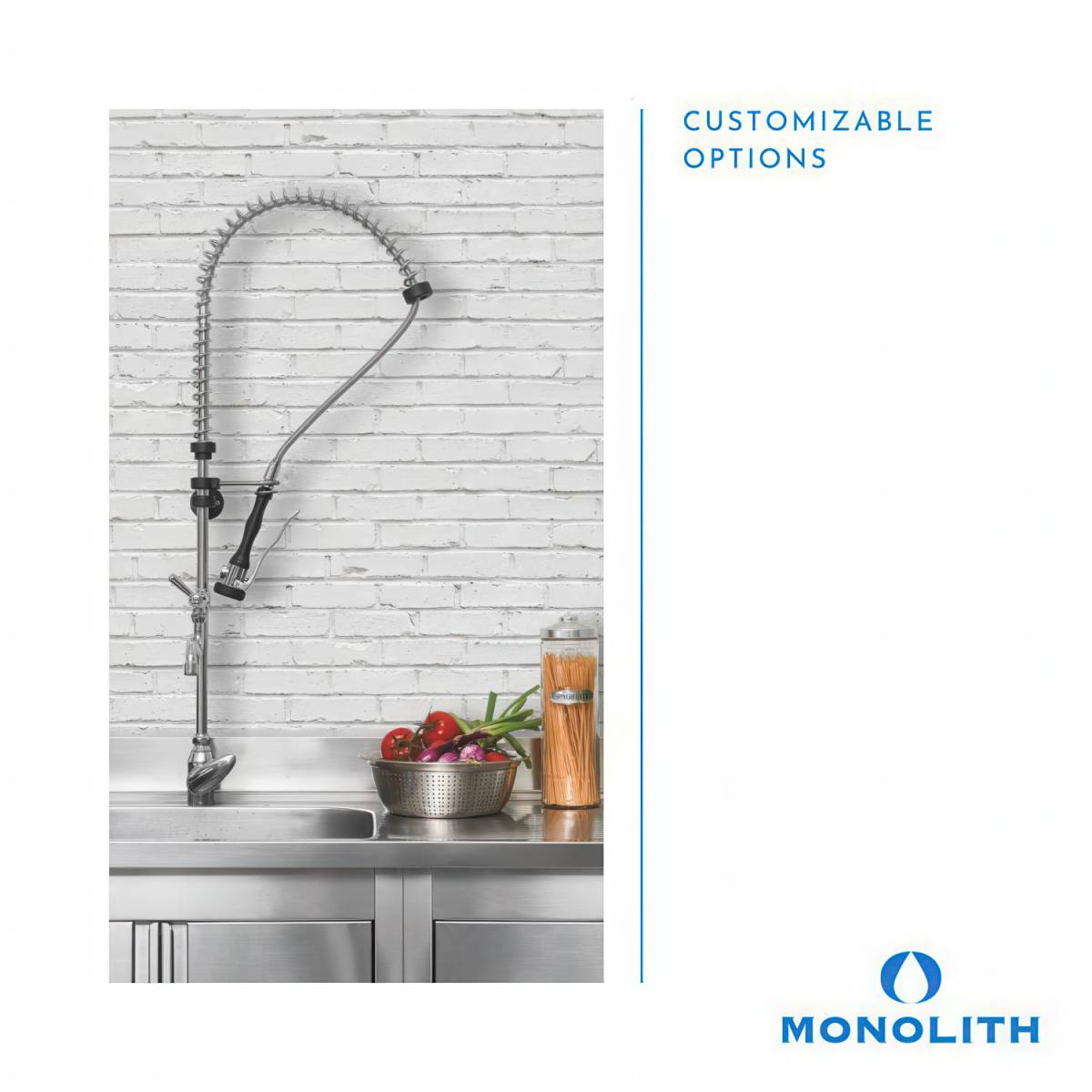 Смеситель для предварительного ополаскивания с локтевым рычагом R0201020249 Monolith