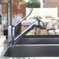 Змішувач з ліктьовим важелем і витяжним душем R0201020206 Monolith