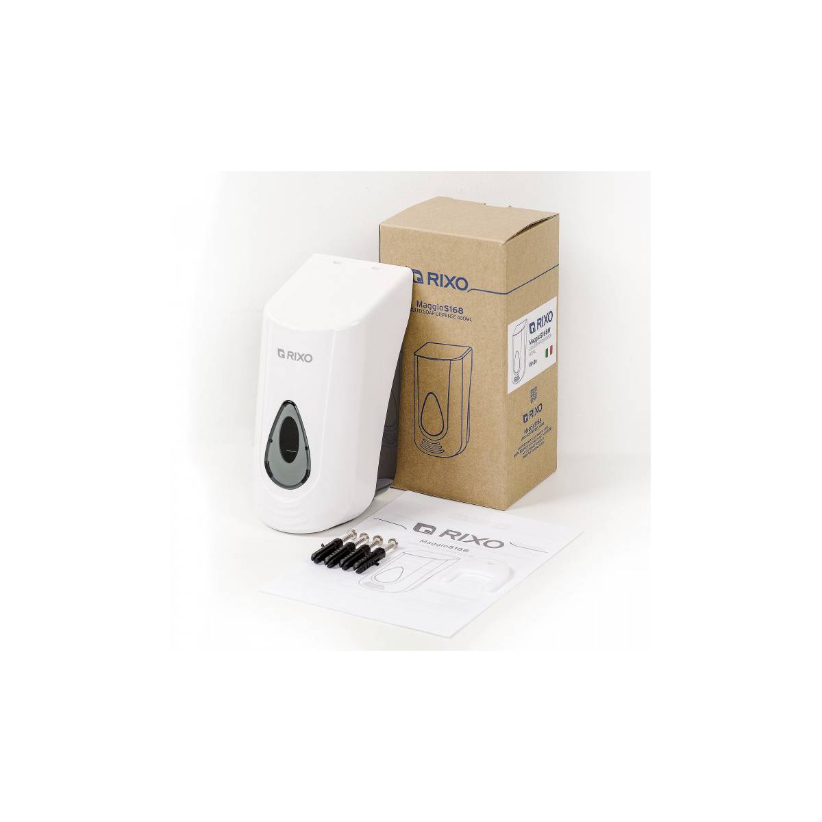 Дозатор рідкого мила 400 мл Rixo Maggio S168W