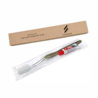 Зубний набір в коробочці з крафтового картону з логотипом LCr-DK5 Gold HSG