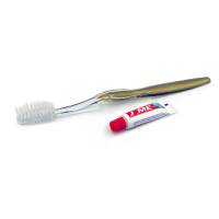 Зубний набір в коробочці з крафтового картону з логотипом