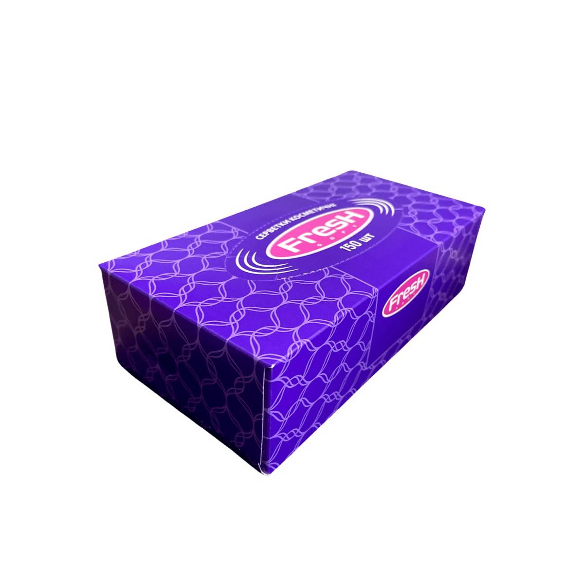 Серветки косметичні “FRESH soft” в фіолетовій коробці (18 упаковок) 51066 ДК Систем
