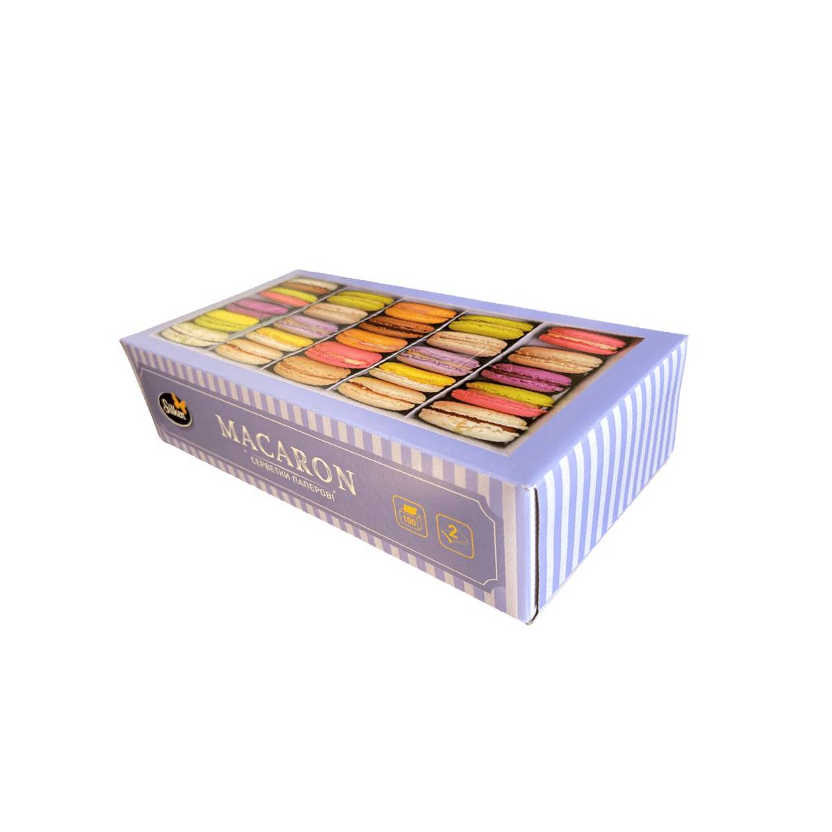 Серветки косметичні у коробці “Macaron” (21 упаковка) 51256 Silken