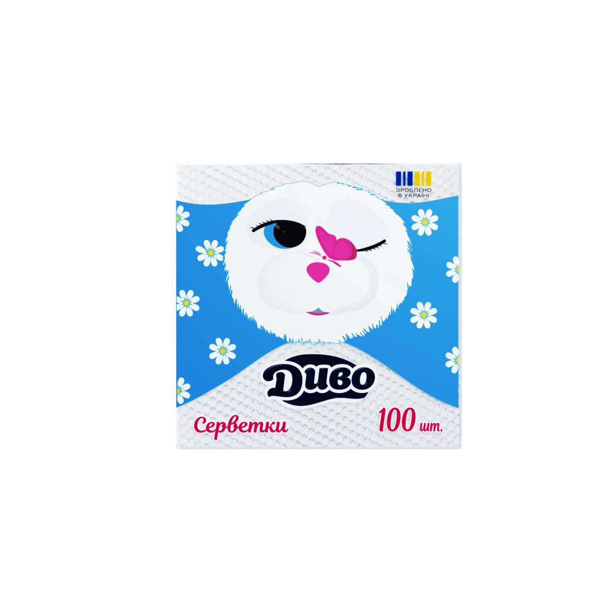 Салфетки столовые "Диво" 100 листов (44 упаковки) 51288 Київський картонно-паперовий комбінат