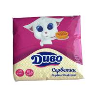 Серветки столові “Диво” 100 листів жовті (44 упаковки) 51287 Київський картонно-паперовий комбінат