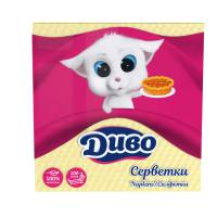 Салфетки столовые "Диво" 100 листов желтые (18 упаковок) 1077 Київський картонно-паперовий комбінат