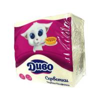 Серветки столові “Диво” 100 листів жовті (18 упаковок) 1077 Київський картонно-паперовий комбінат