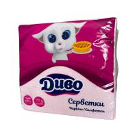 Серветки столові “Диво” 100 листів рожеві (18 упаковок) 1078 Київський картонно-паперовий комбінат