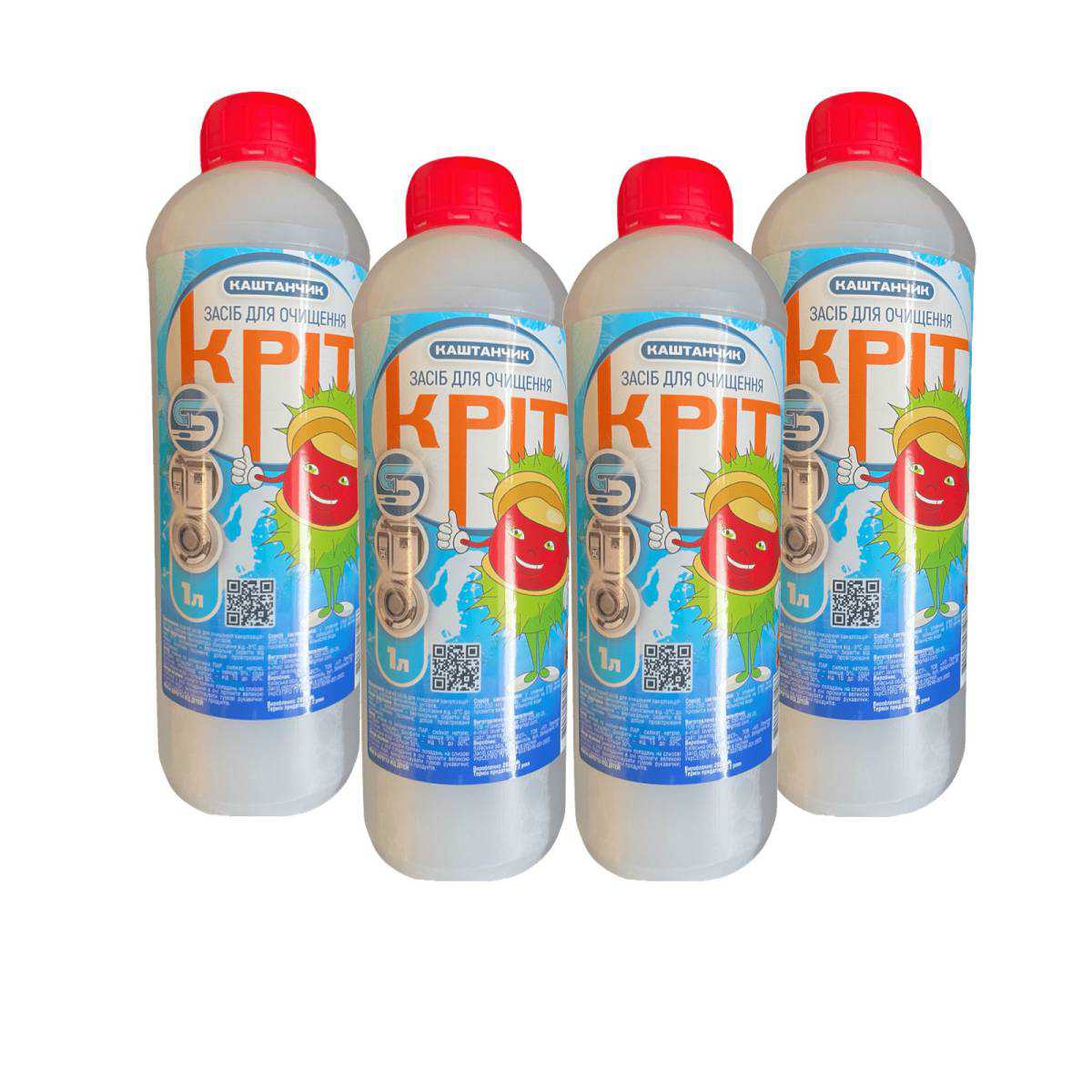 Средство для очистки труб – 1 л. Крит «КАШТАНЧИК»