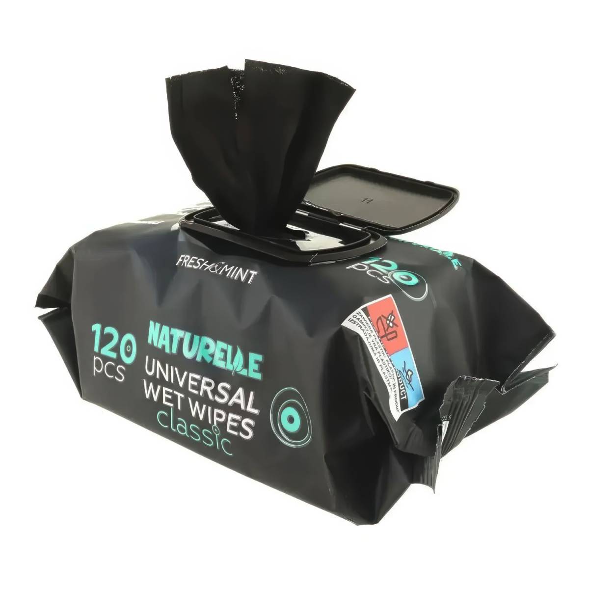 Серветки вологі NATURELLЕ Classic універсальні чорні (8 упаковок) 51424 ТОВ Санвіта Груп