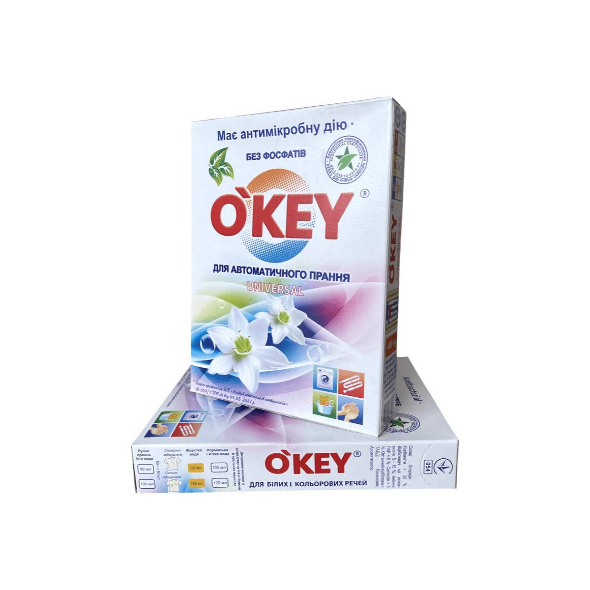 Пральний порошок «O'KEY» Universal автомат 400 гр 50550 ТОВ "Карапуз"