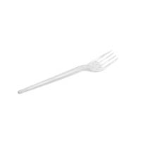 Виделка пластикова одноразова прозора 100 шт (40 упаковок)