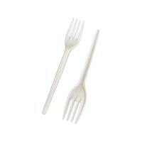 Вилка пластиковая одноразовая белая 100 шт (60 упаковок)